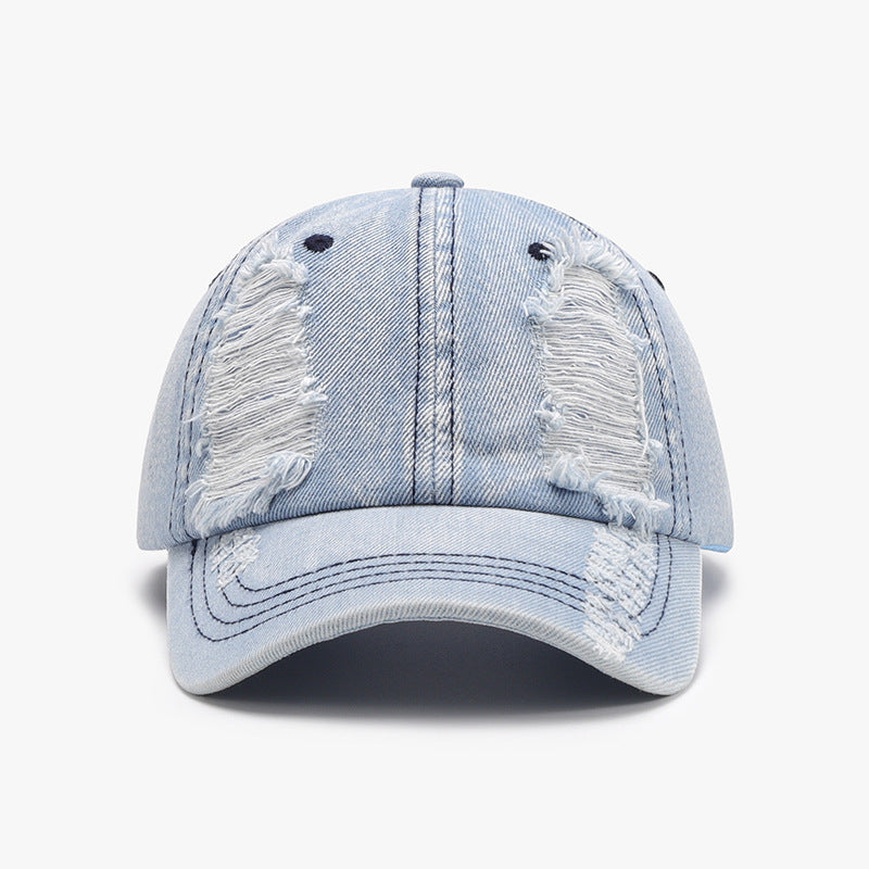 Casquette de baseball en coton vieilli