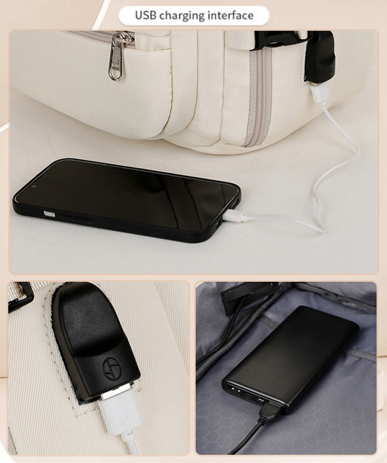 Sac à dos grande capacité pour femmes et hommes, plusieurs poches et fermetures éclair, sacs d'ordinateur polyvalents, sac à dos de voyage d'affaires