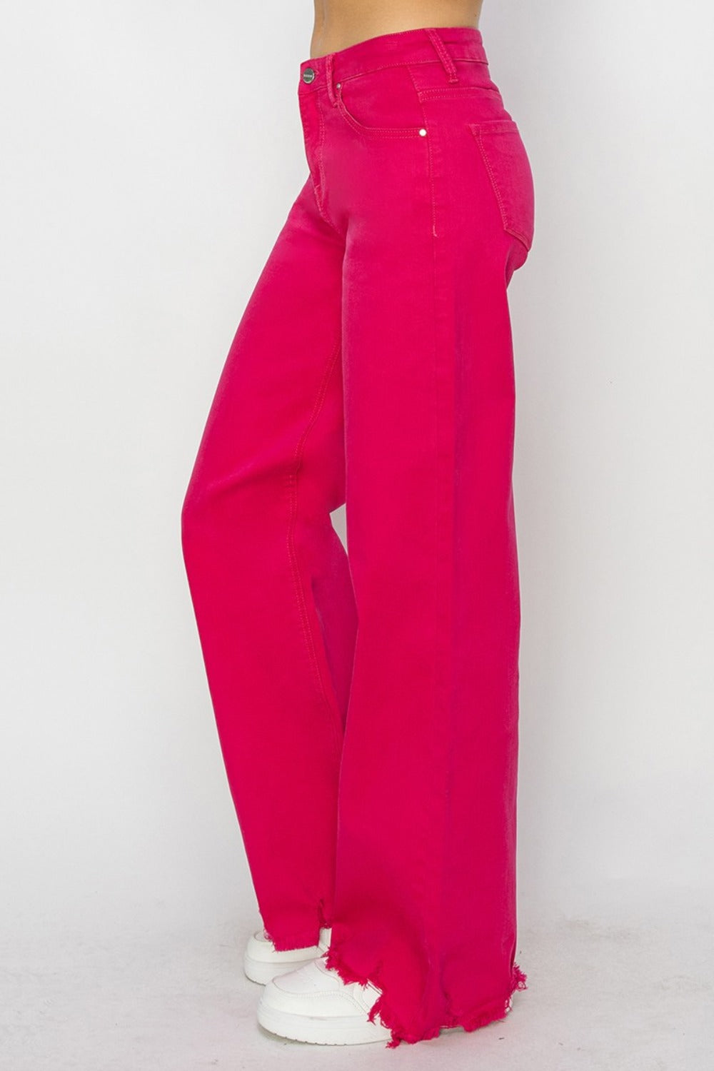 Jean large taille haute RISEN