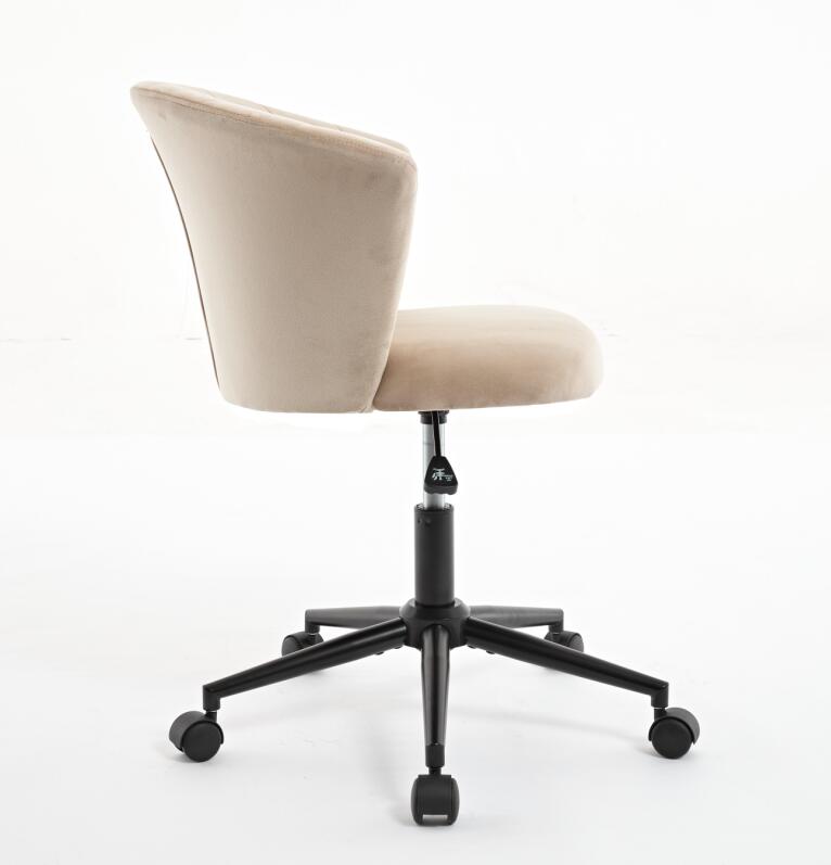 Chaise de bureau pivotante en velours en forme de fleur pour la maison, le bureau ou la chambre à coucher