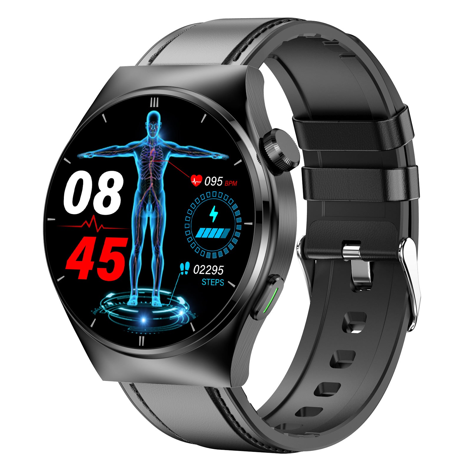 Thérapie laser F320 Appel Bluetooth Acide urique Lipides Montre glycémie non invasive Fréquence cardiaque Température corporelle Montre intelligente