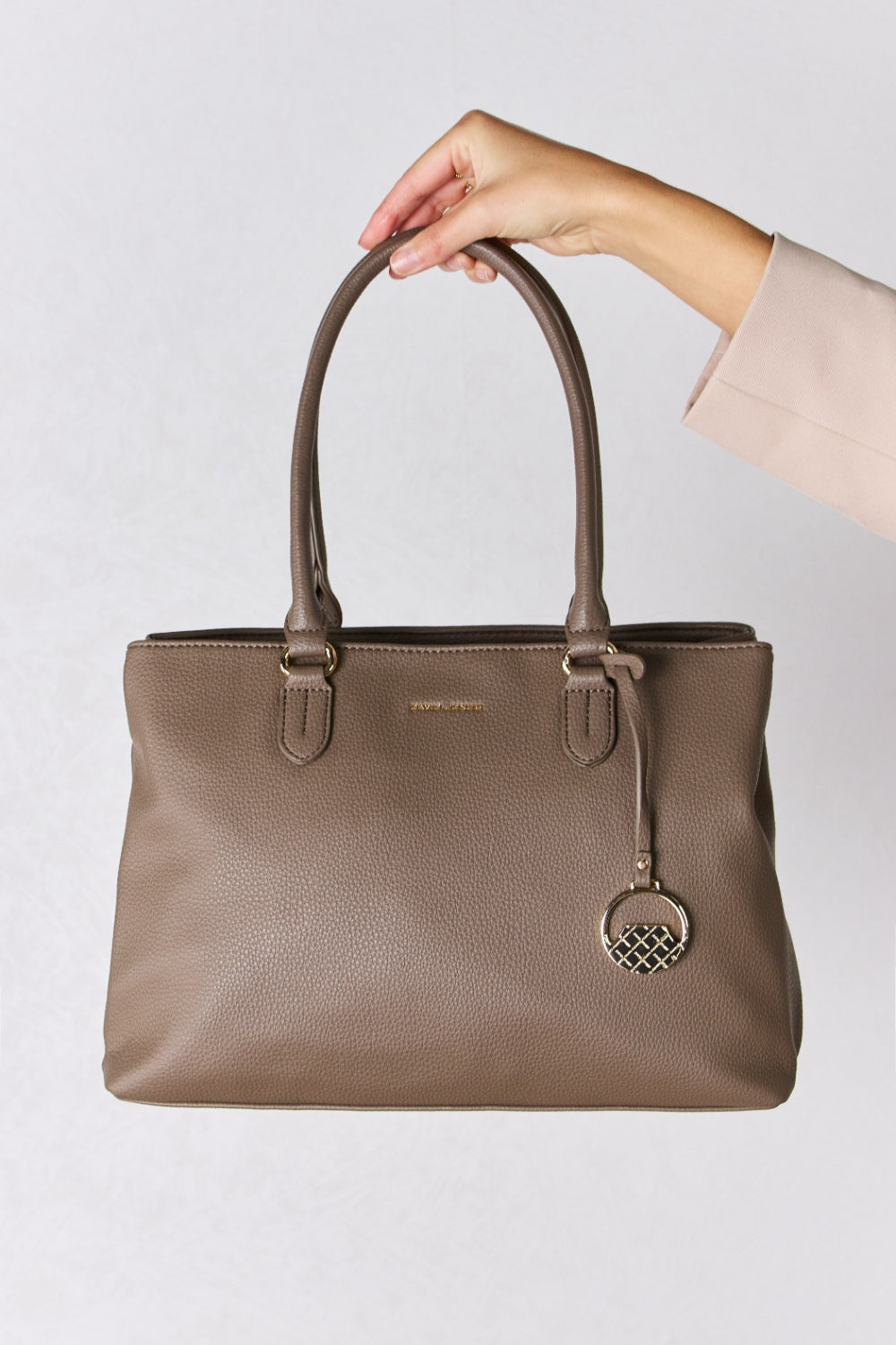 Sac à main en cuir structuré David Jones