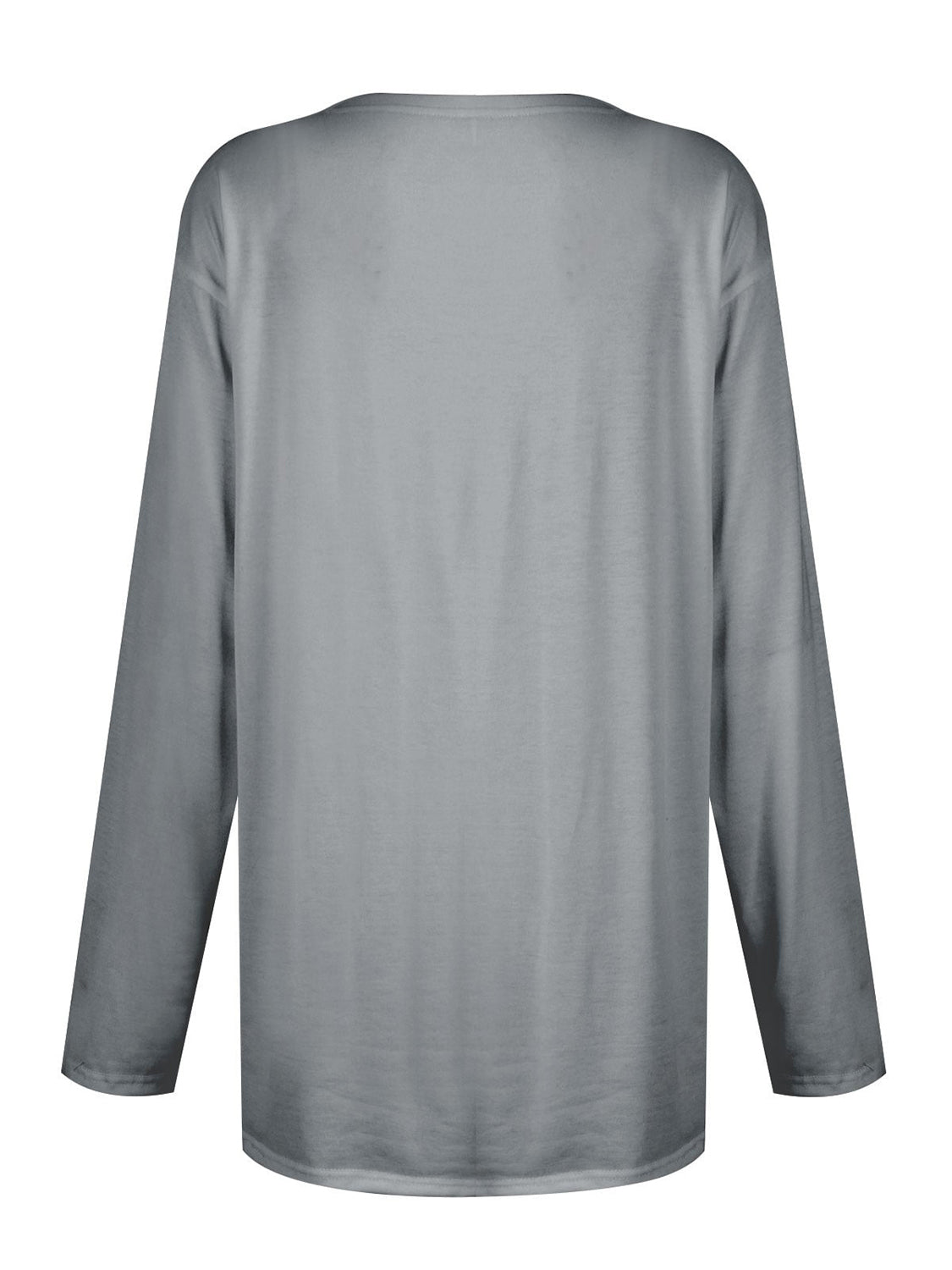 T-shirt à manches longues et col rond avec poches
