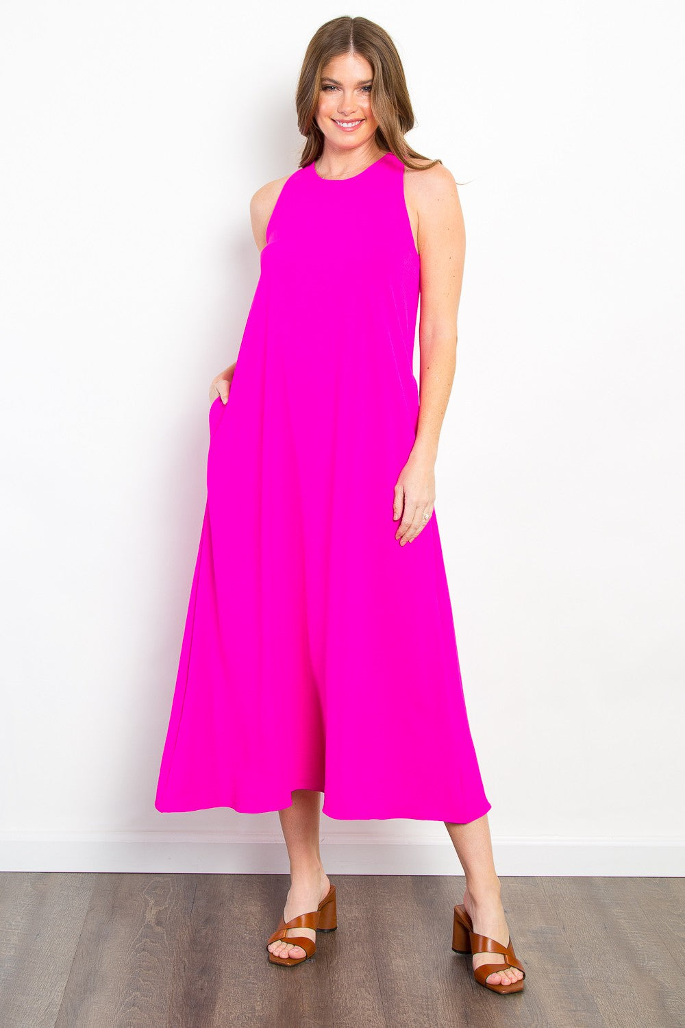 Robe débardeur mi-longue Be Stage avec poches