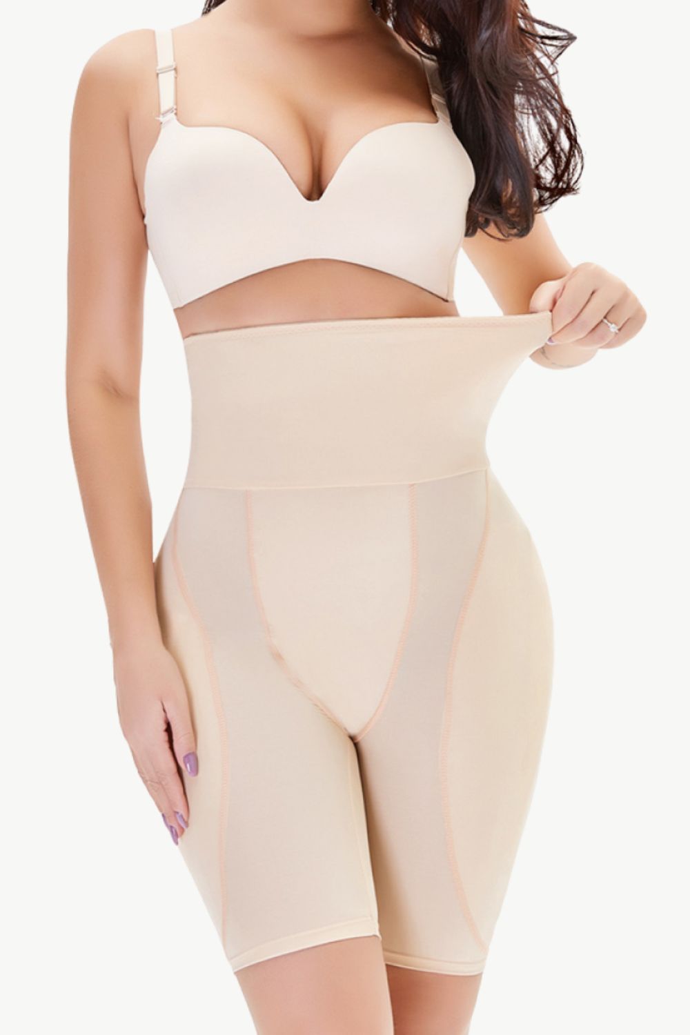 Short gainant taille haute à enfiler
