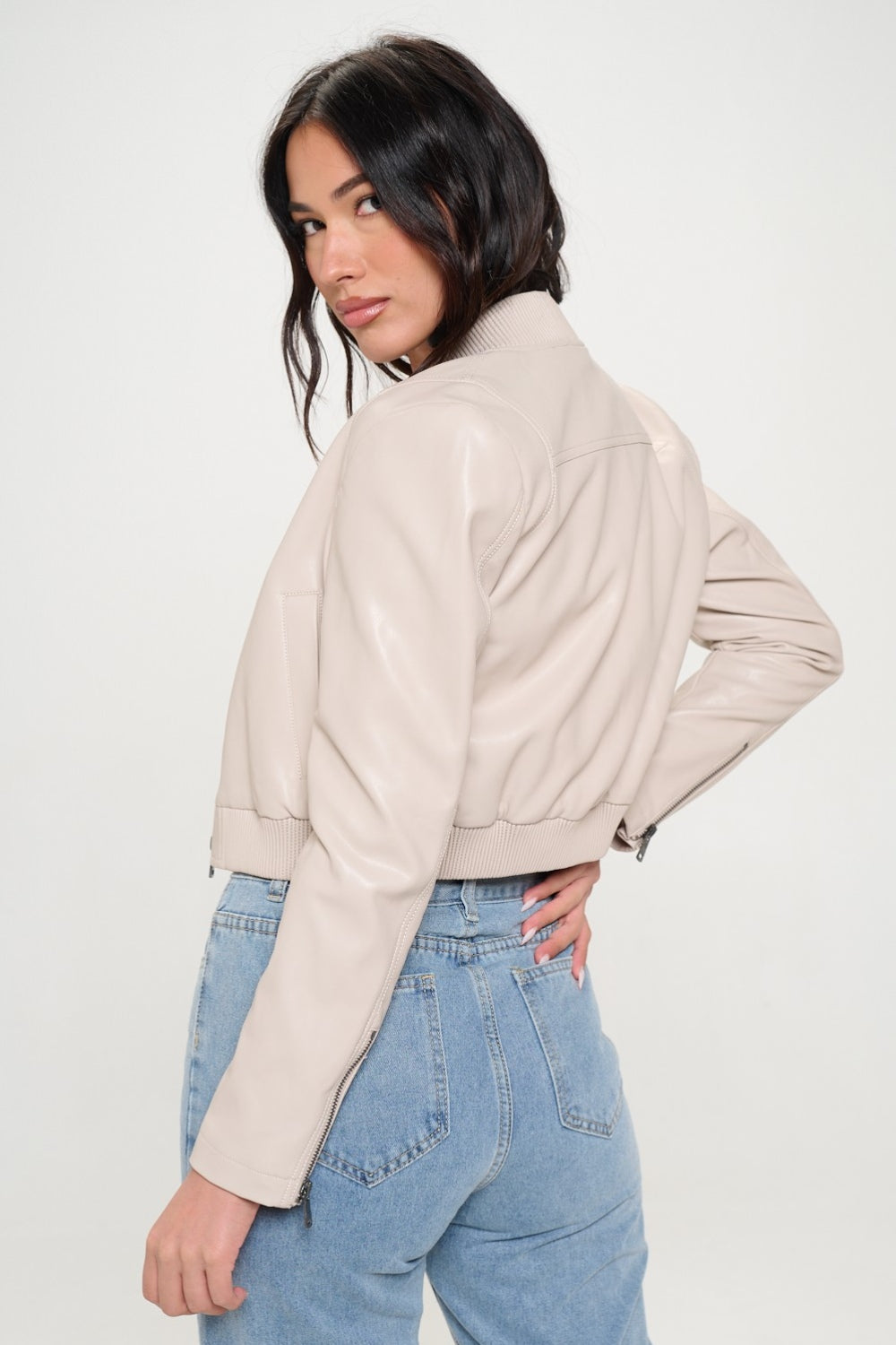 Veste bomber courte zippée Coalition LA