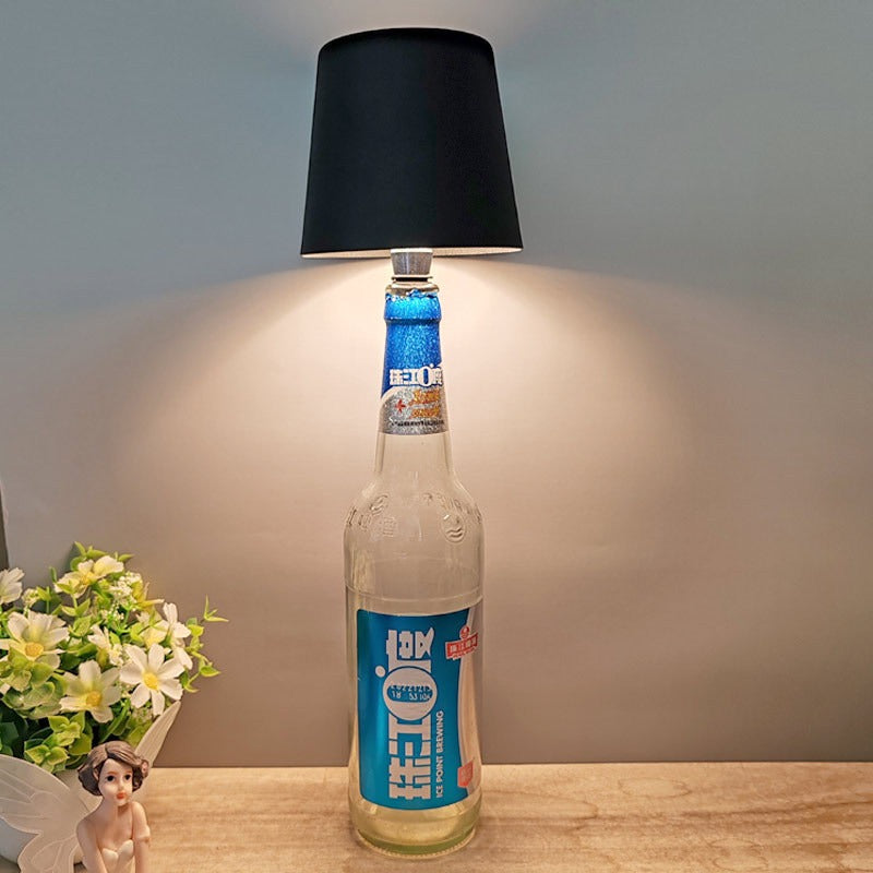 Lampe de table LED rechargeable sans fil pour bouteille de vin, intensité variable, idéale pour un salon, une chambre, un restaurant ou un bar