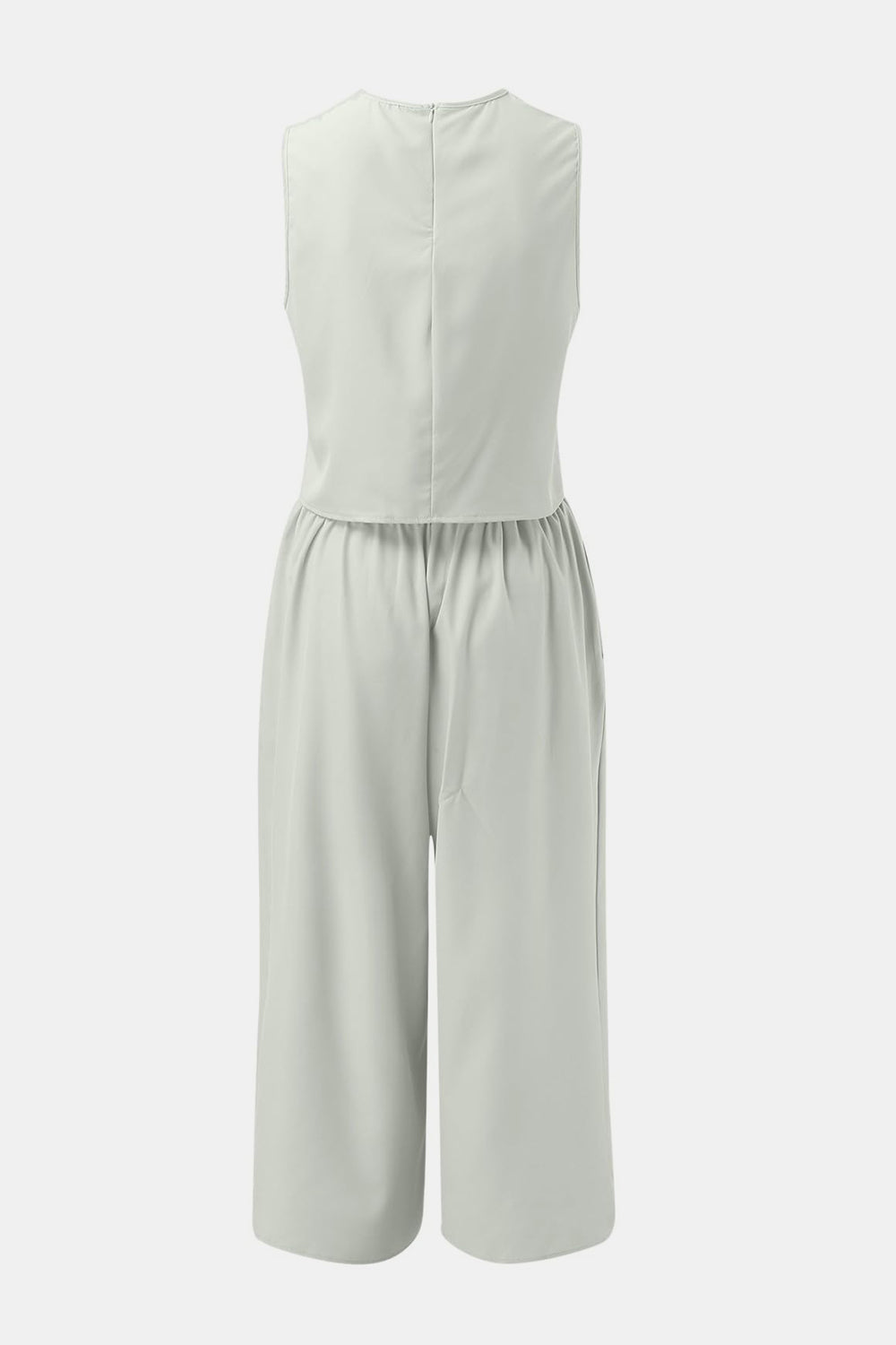 Ensemble haut à col rond et pantalon large