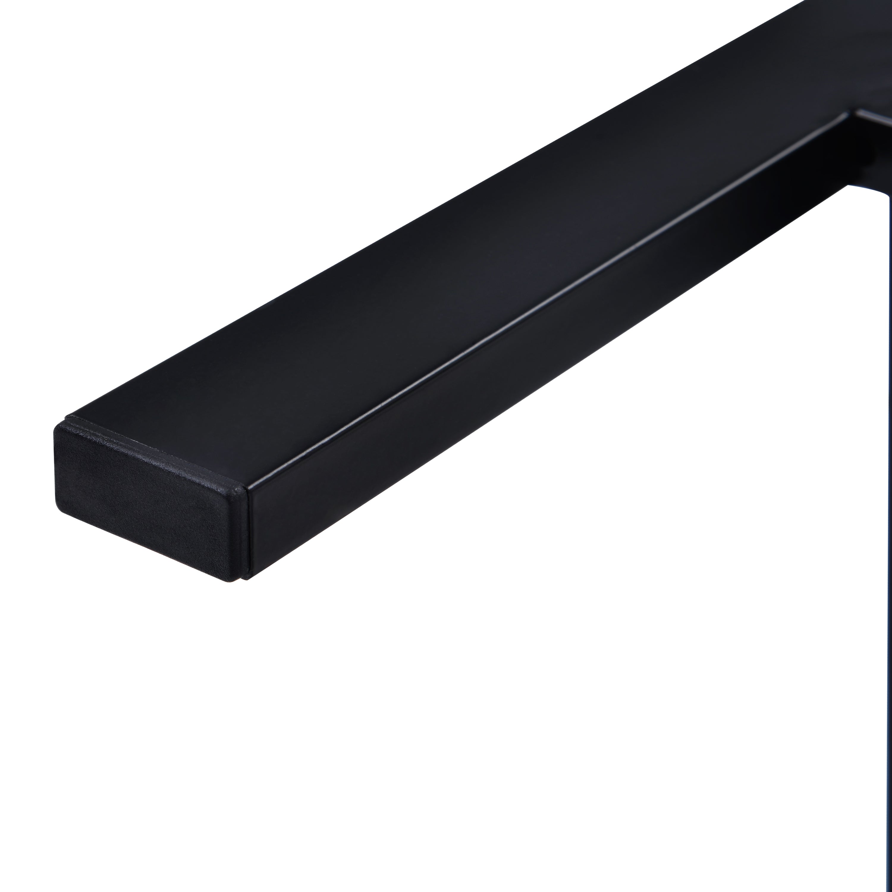 Ensemble de table à manger extra longue à hauteur de comptoir TOPMAX avec 3 tabourets, ensemble de cuisine de pub, table d'appoint avec repose-pieds, marron