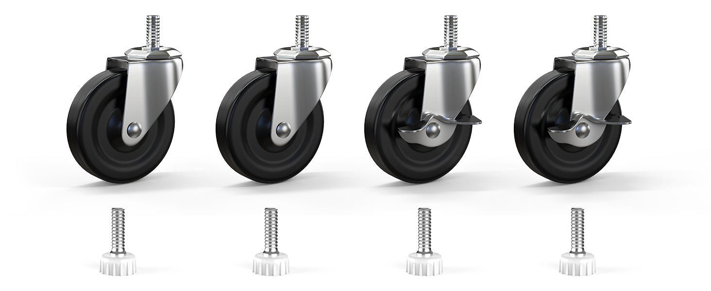 6 Tier Wire Shelving Unit 6000 LBS NSF Height Adjustable Metal Garage Storage Shelves with Wheels White