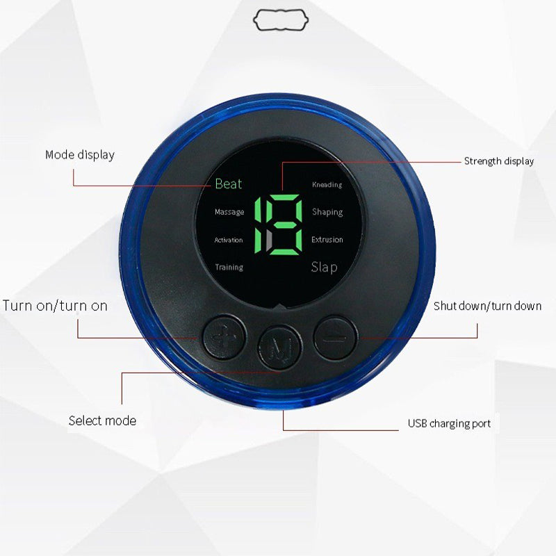 Masseur de cou électrique EMS à impulsions, patch de massage cervical, autocollant pour le dos, stimulateur musculaire, soulagement portable de la douleur, relaxation