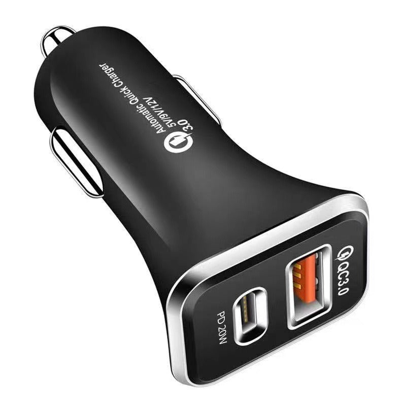 Chargeur de voiture PD TYPE-C, charge rapide, tête de charge de voiture, chargeur 18 W certifié CE QC3.0