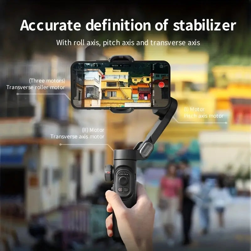 Stabilisateur de cardan portable 3 axes XE pliable pour smartphone, enregistrement vidéo, Vlog, PTZ, pour iPhone, Xiaomi, Samsung