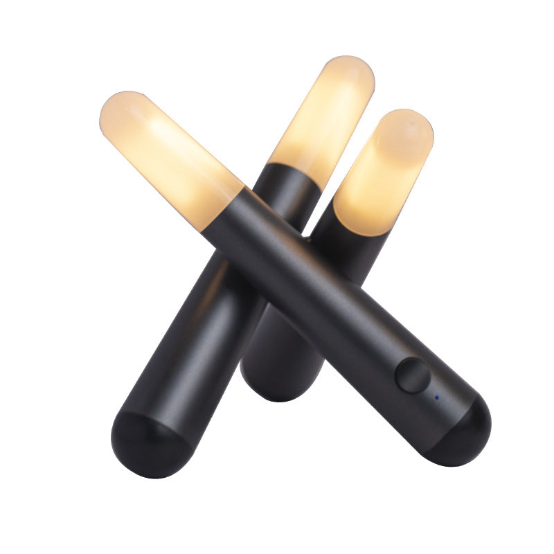 Veilleuse LED de bureau, chargement USB, créative, décoration de bar, portable, pliable, éclairage d'ambiance pour camping en plein air