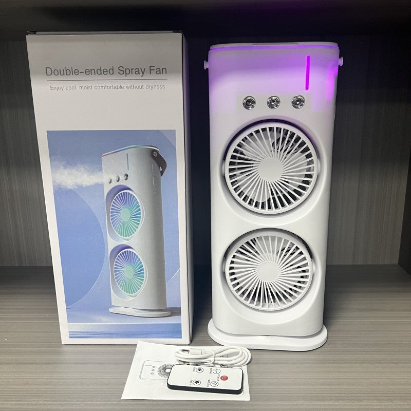 Climatiseur personnel à double extrémité, mini climatiseur portable rechargeable par USB, ventilateur de refroidissement