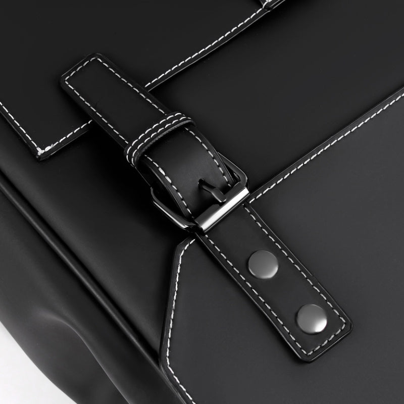 Sac à dos pour homme en cuir PU, sac à dos d'ordinateur grande capacité
