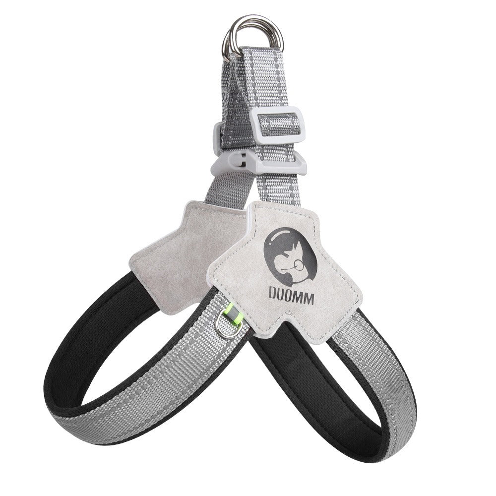 Harnais de poitrine pour chien de style selle, harnais réfléchissant et respirant
