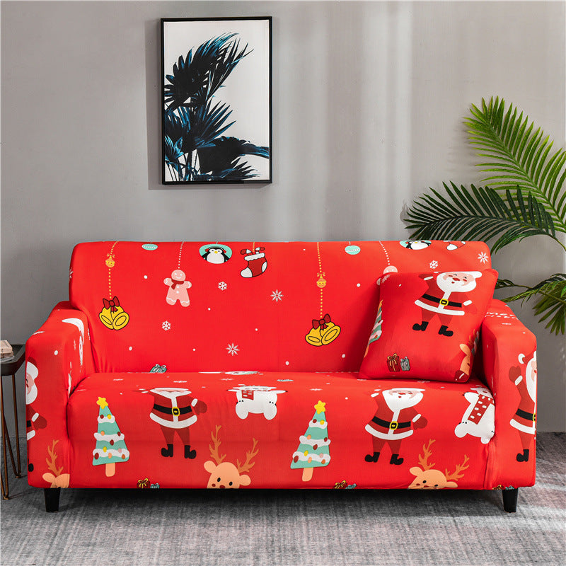 Printed sofa cover with all inclusive sand and elastic sofa cover