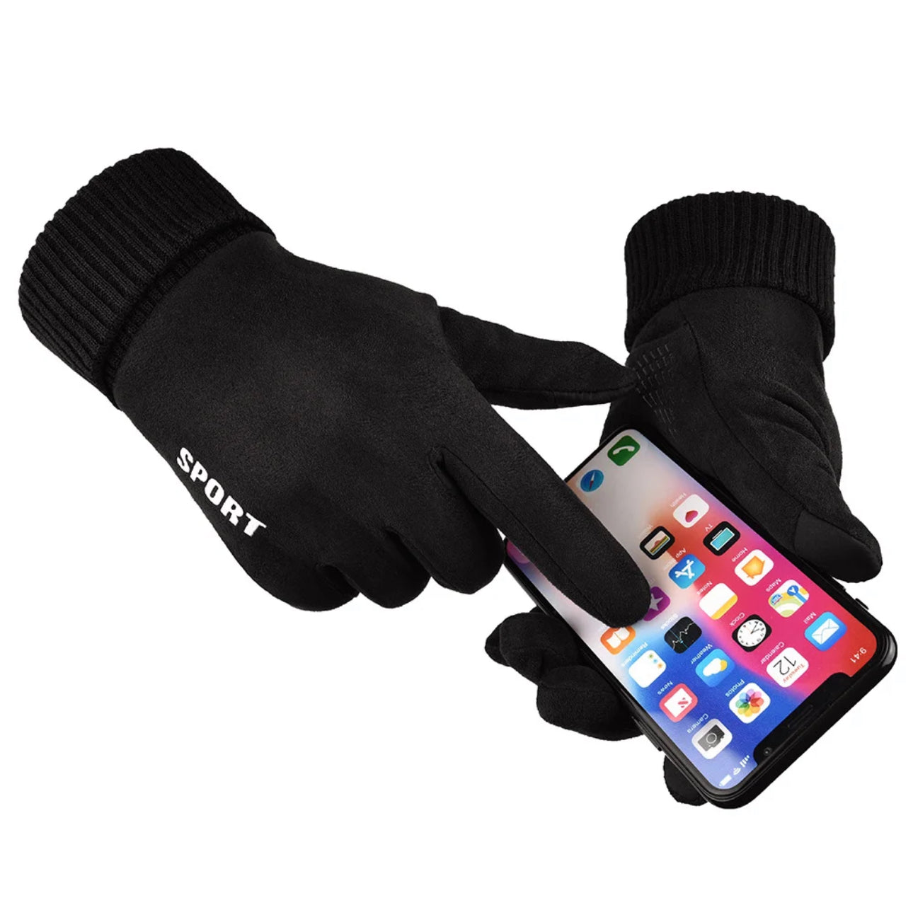 Winter thermal touch screen gloves for male and female