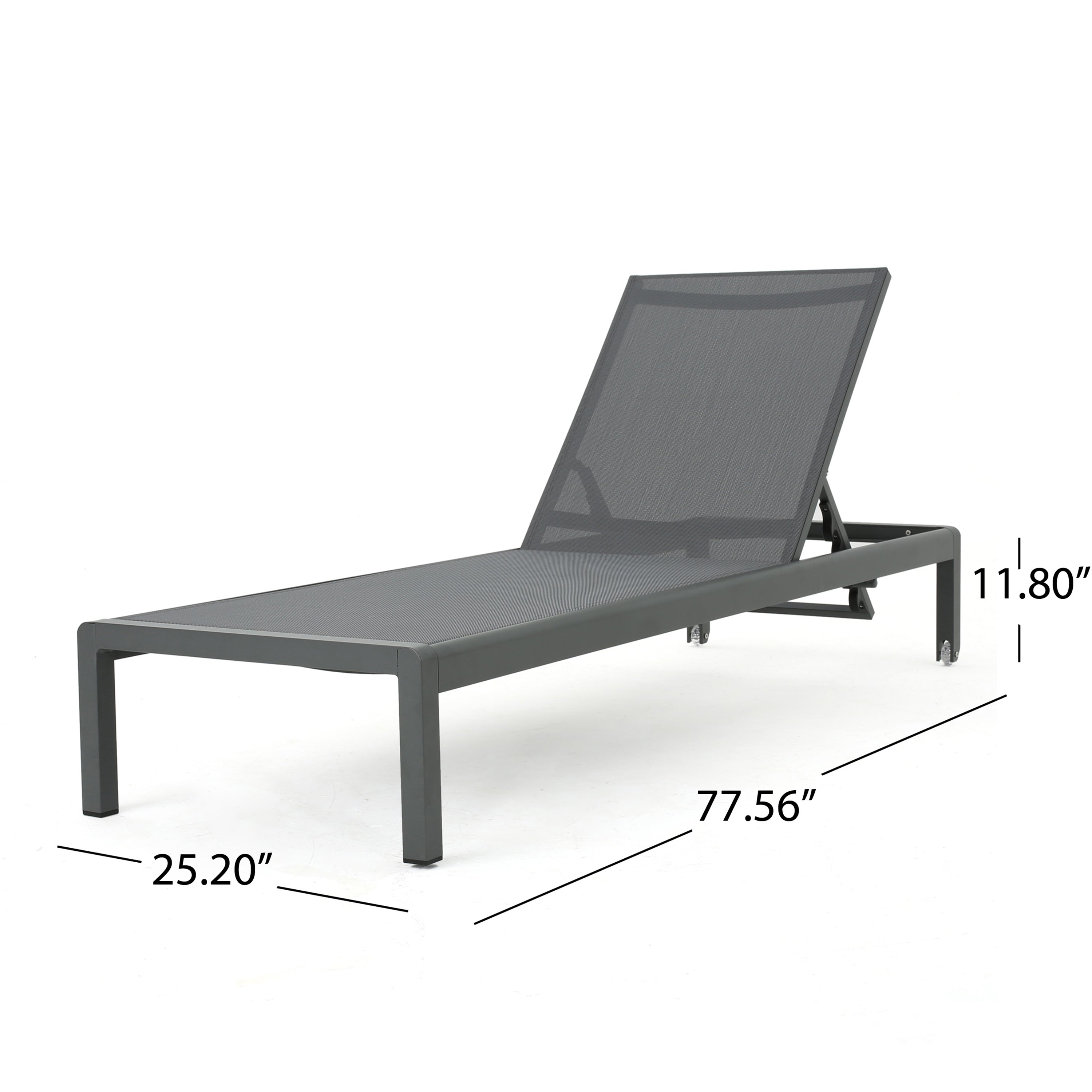 CAPE CORAL KD CHAISE LONGUE GRIS (MP2) (LOT DE 2)