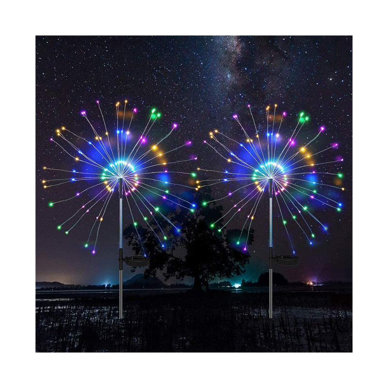 Feux d'artifice solaires à LED, boules lumineuses, guirlandes lumineuses gypsophiles pour jardin, pelouse, étoiles explosives