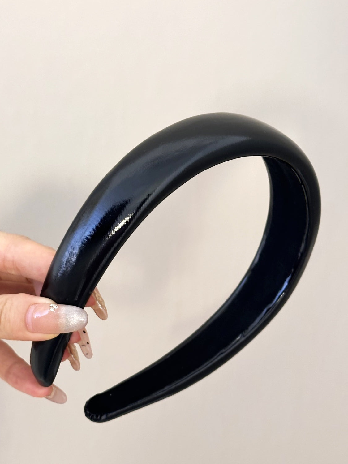 Bandeau large en cuir PU