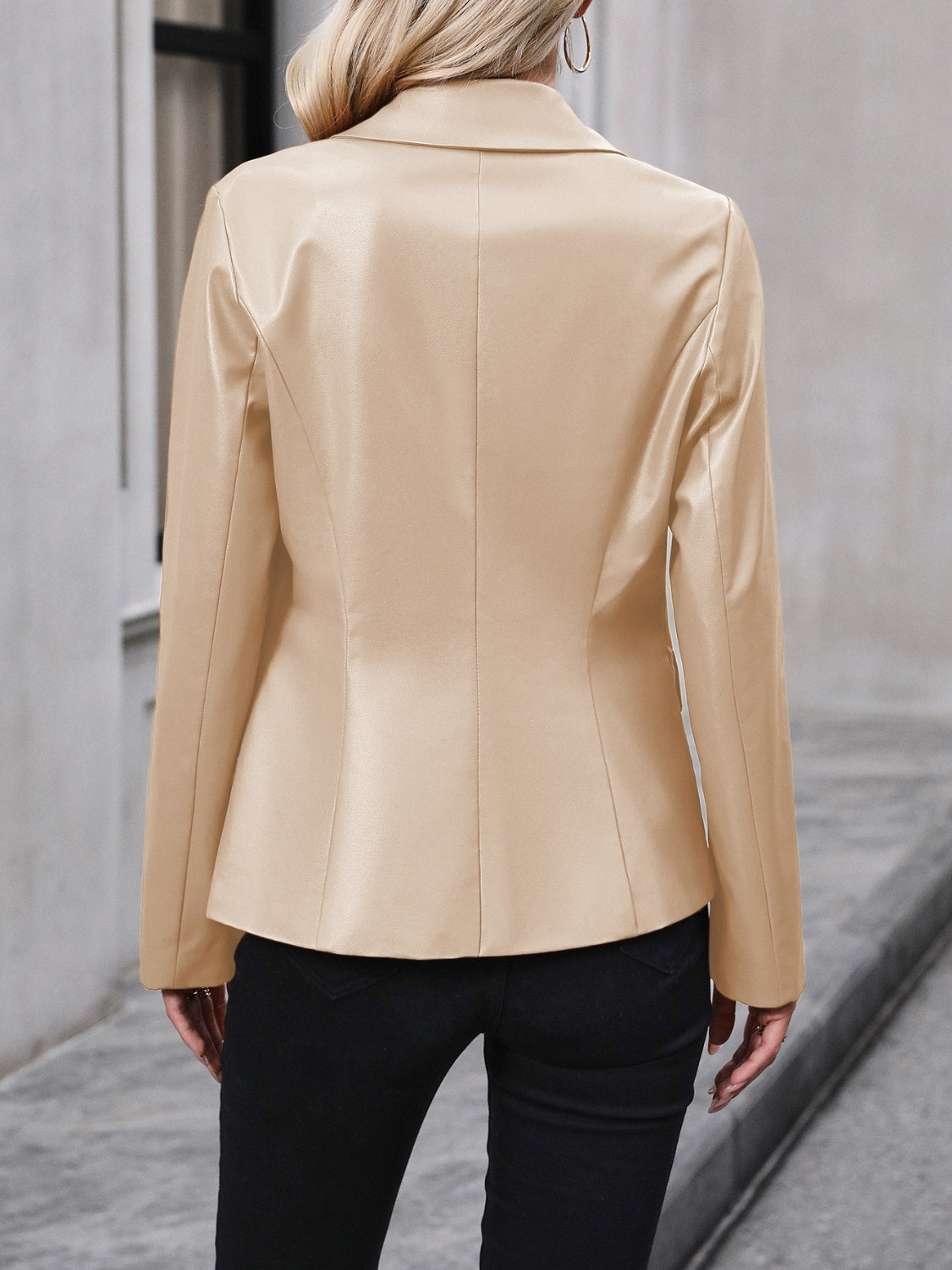 Blazer à col boutonné Ivy Lane