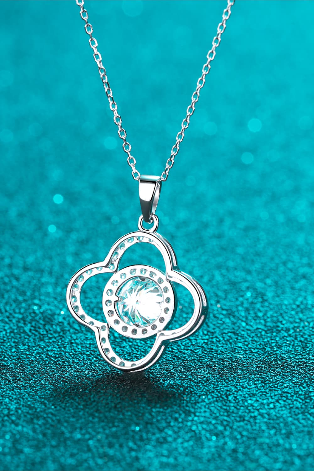 1 Carat Moissanite 925 Sterling Silver Necklace - Masidas Stores