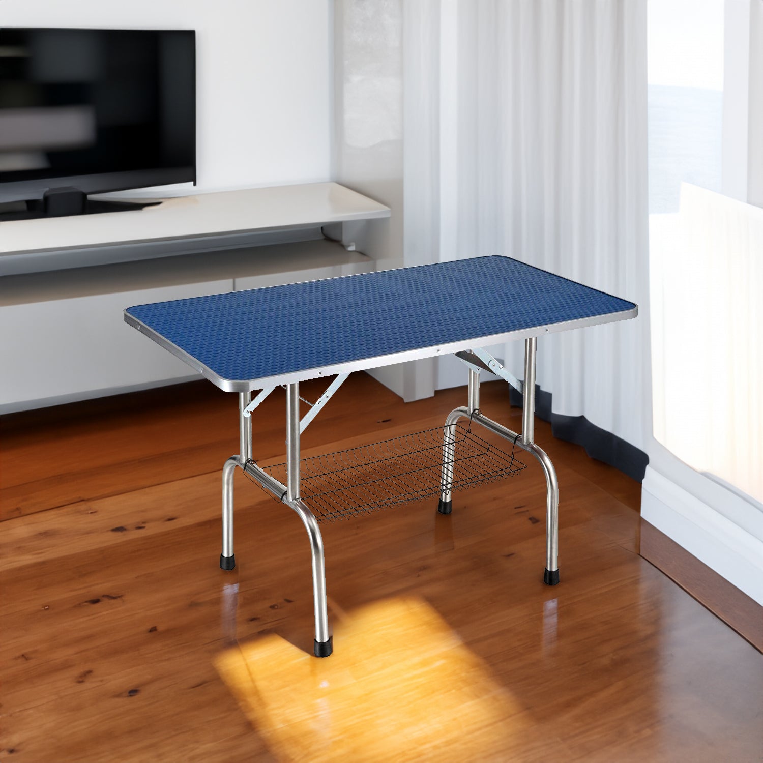 Table de toilettage grande taille 46" pour chien et chat avec bras réglable et pinces Grande table de toilettage robuste pour animaux