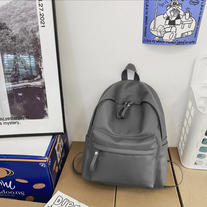 Sac à dos zippé en cuir PU