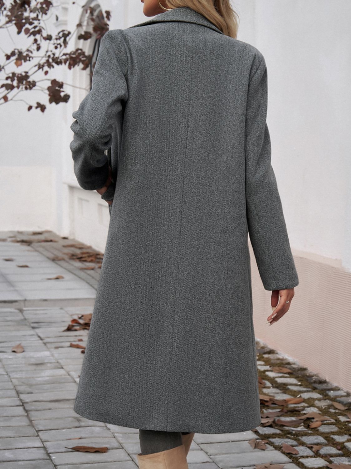 Manteau à manches longues et col à poches Devine