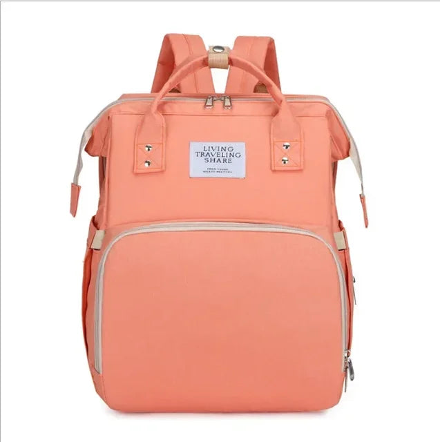 Nouveau sac pliable d'extérieur avec sac de couchage pour bébé, sac à dos multifonctionnel pour biberon, sac à dos à langer