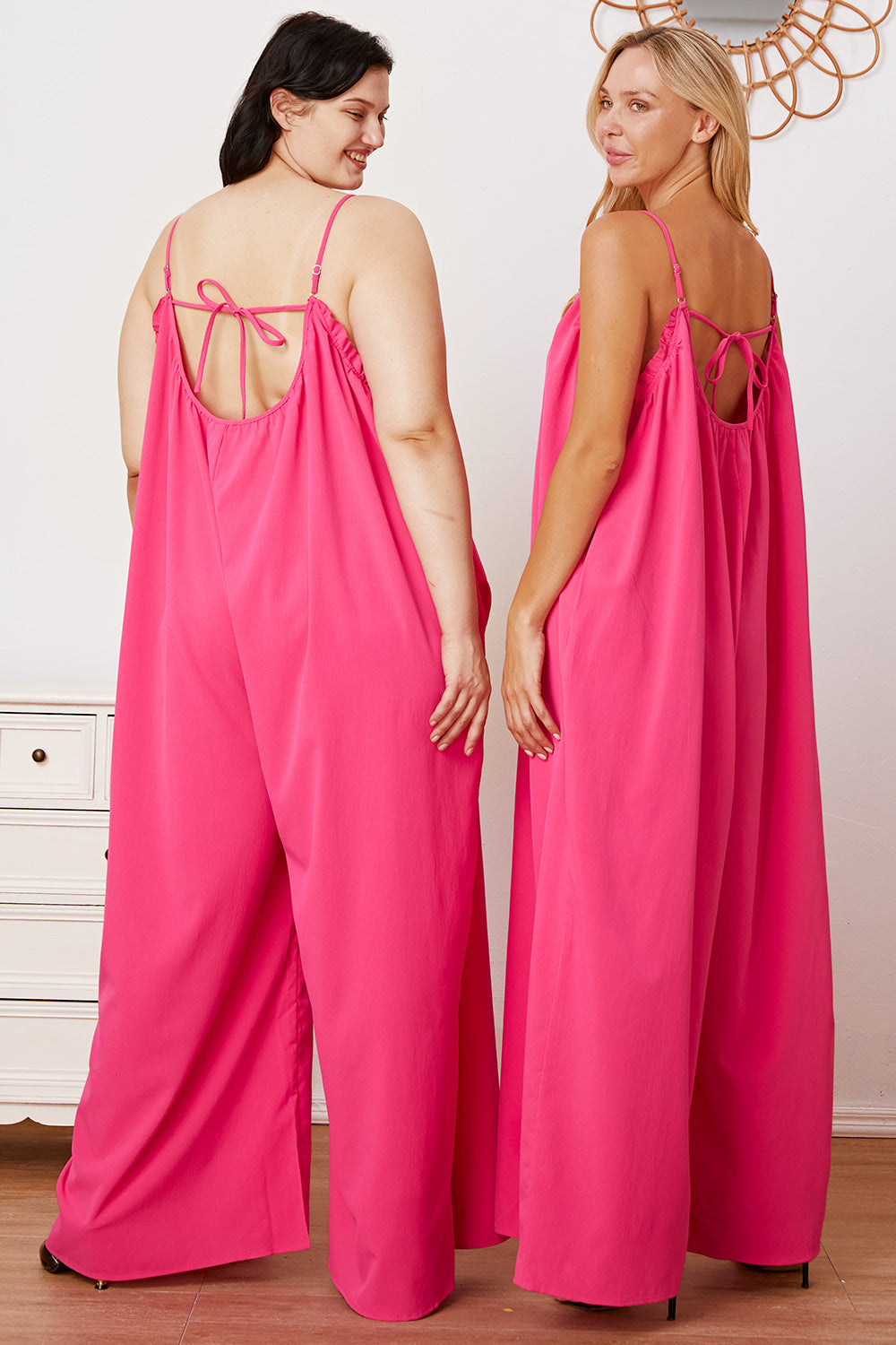 Combinaison camisole Double Take taille réelle à volants et à nouer dans le dos avec poches