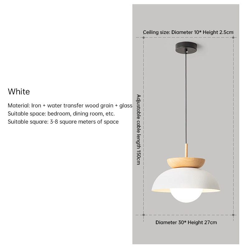 Modern Wabi Sabi Chandelier Japanese Wooden Pendant Light Decorative Indoor Metal Pendant Light