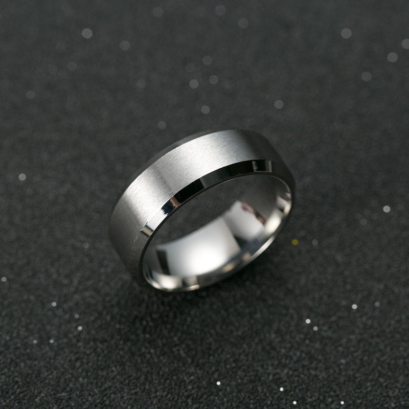 Bague Homme Titane Noir