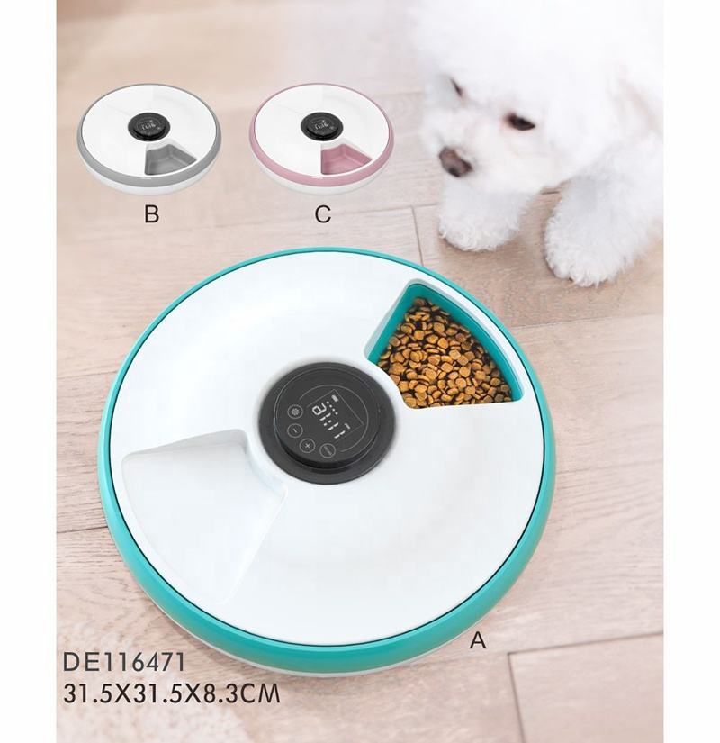 Gamelle électronique intelligente pour chien et chat, 6 plateaux de repas, distributeur automatique de nourriture pour animaux de compagnie, minuterie