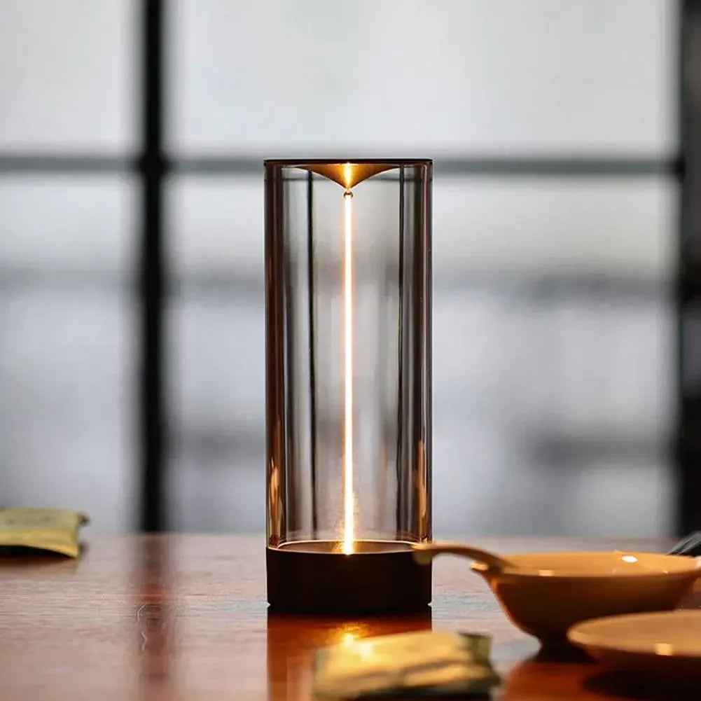 Lampe de chevet minimaliste sans fil, rechargeable, LED, moderne, à intensité variable, anti-lumière bleue