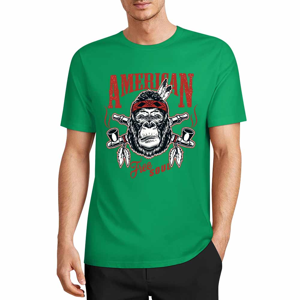 New 2025 Pure cotton short sleeved T-shirt Front print Multiple colors