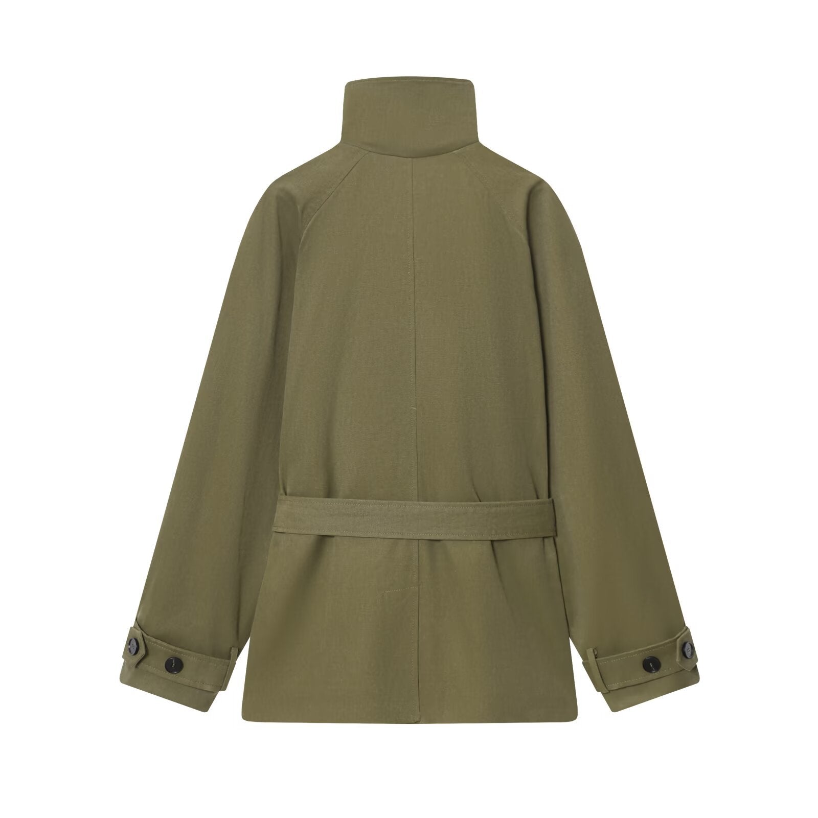 Cotton waistband windbreaker coat