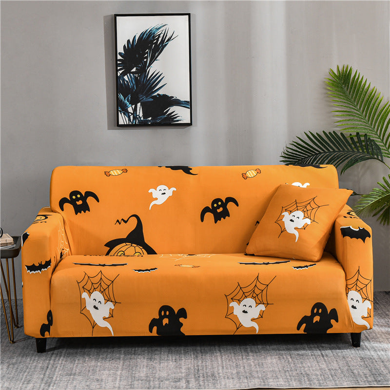 Printed sofa cover with all inclusive sand and elastic sofa cover