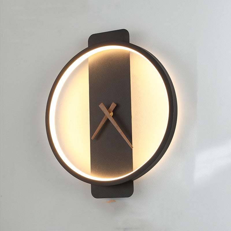 Lampe murale nordique, lampe de chevet, lampe de modélisation d'horloge