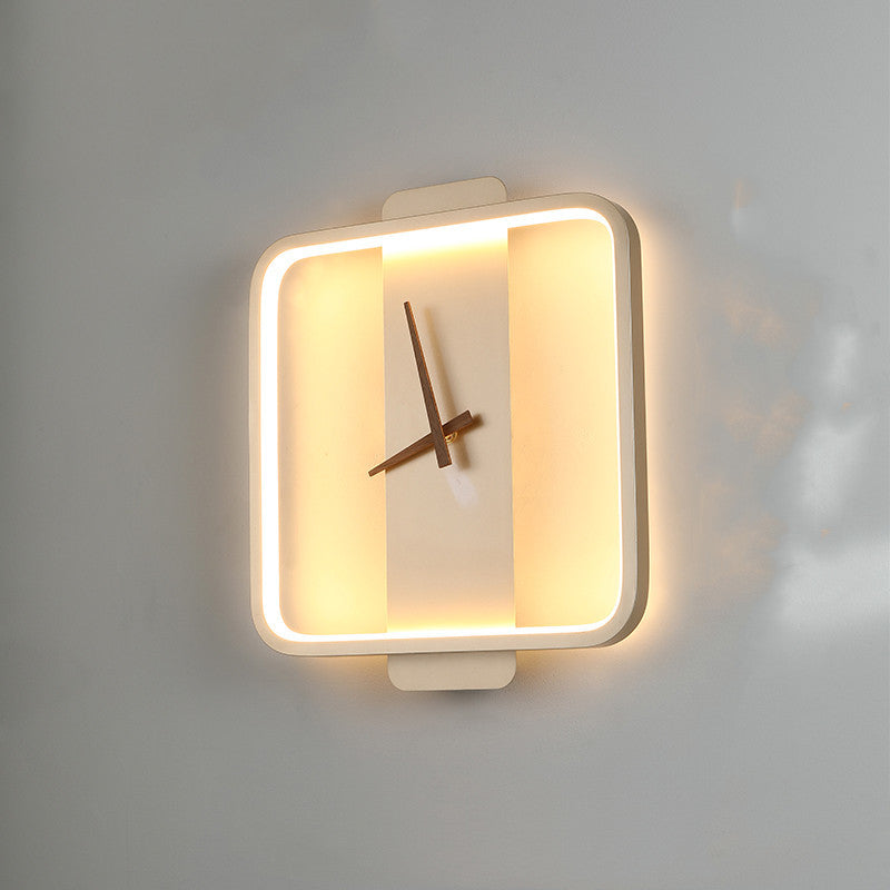 Lampe murale nordique, lampe de chevet, lampe de modélisation d'horloge