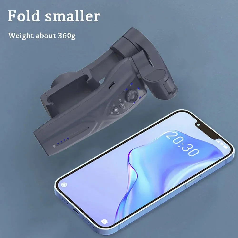 Stabilisateur anti-vibration 3 axes pour téléphone portable F12, caméra de diffusion en direct Tiktok PTZ, suivi intelligent AI, reconnaissance faciale