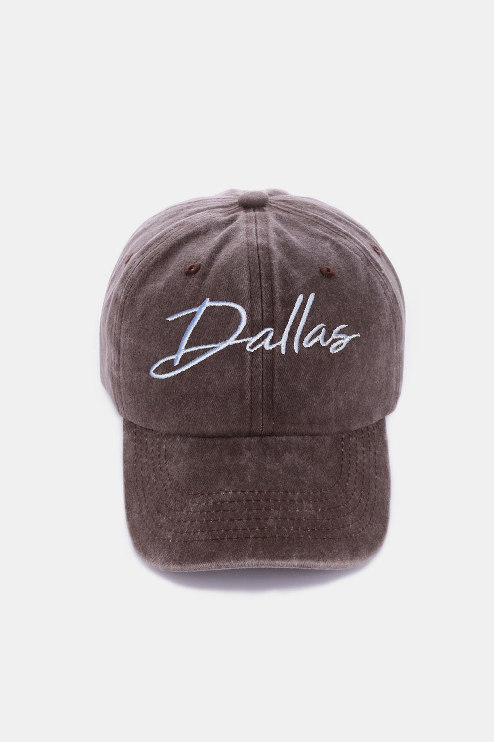 Casquette de baseball brodée Zenana Washed DALLAS