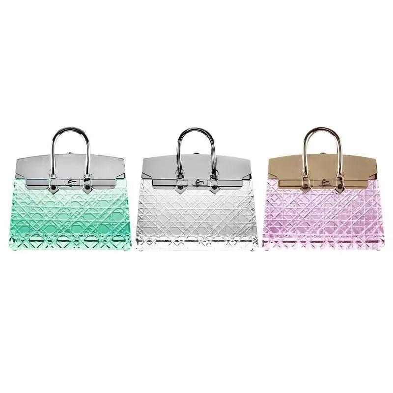 High-end crystal bag table lamp decorative ornaments handbag crystal lamp bedroom table lamp portable