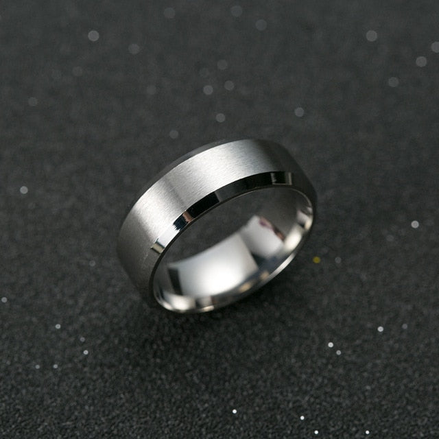 Bague Homme Titane Noir