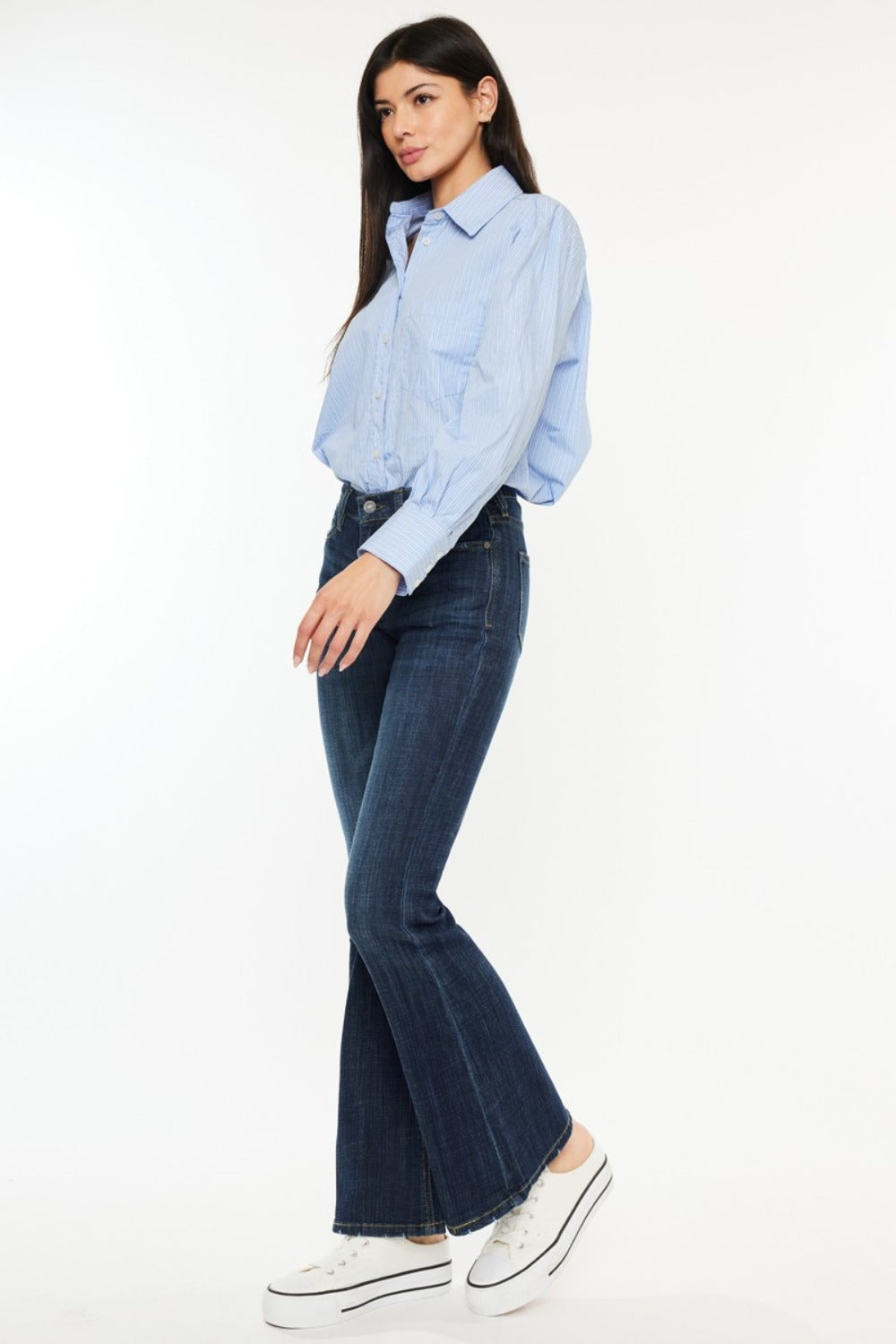 Jean évasé Kancan taille mi-haute