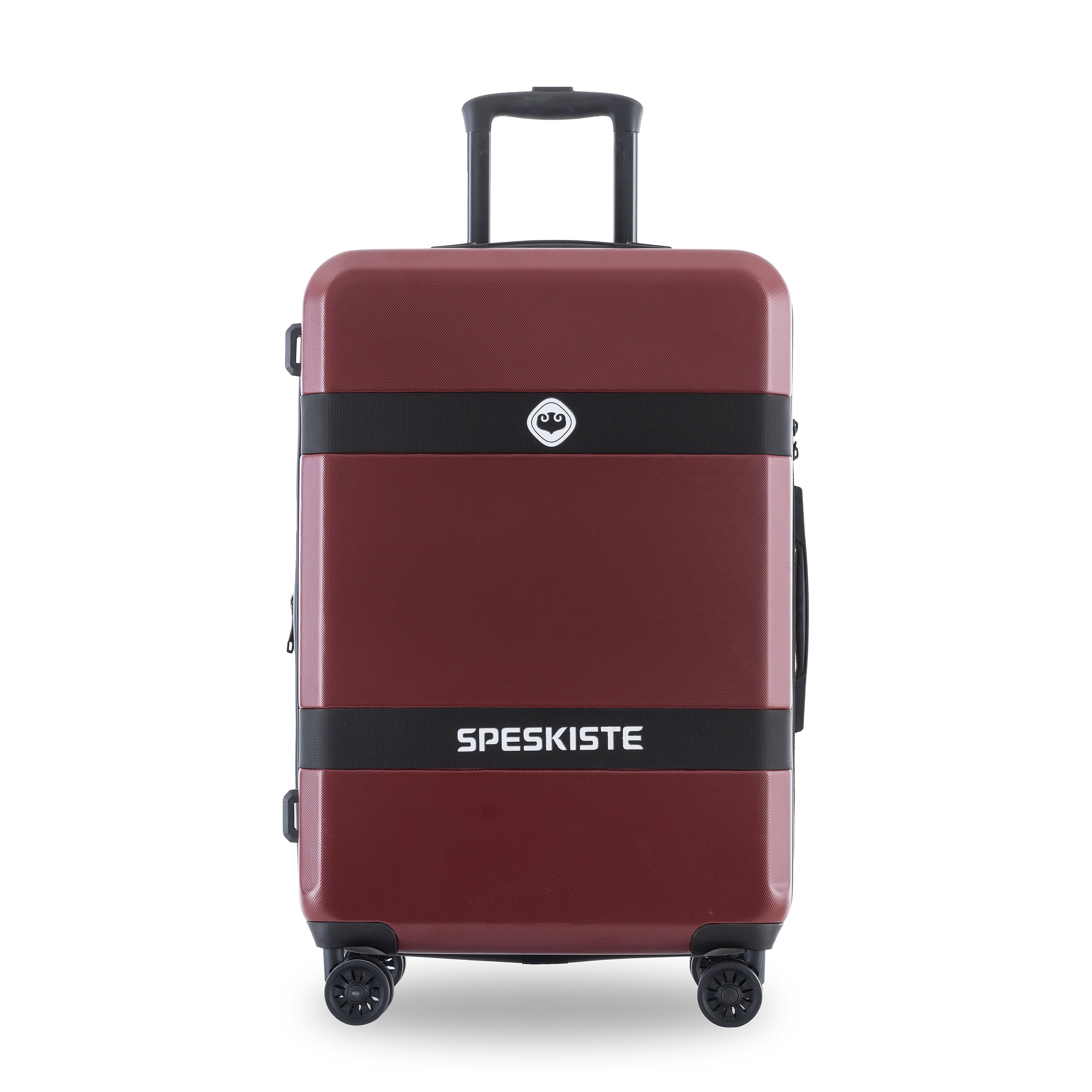 Ensemble de bagages extensibles, nouveau modèle, ABS et PC, 3 pièces, avec roulettes pivotantes, serrure TSA légère (20/24/28), rouge