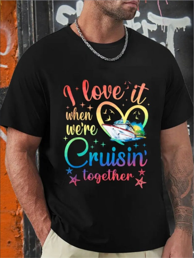 Love Valentine'S Day T-Shirt,   Couple T-Shirt, Couple Christmas, Fashion Casual T-Shirt, Short-Sleeved T-Shirt