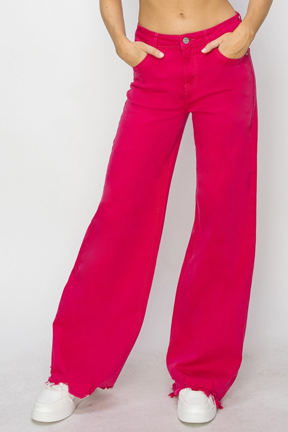 Jean large taille haute RISEN